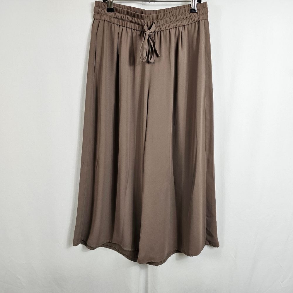 Aritzia Babaton Luiz Cropped Wide-Leg Culottes
